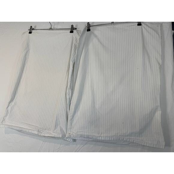 Brooklinen Standard Pillowcase Set Pair 2 Pillow Cover Case Black White Striped - Picture 3 of 6